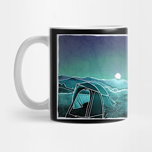 Moonlight Camping Batik style Mug